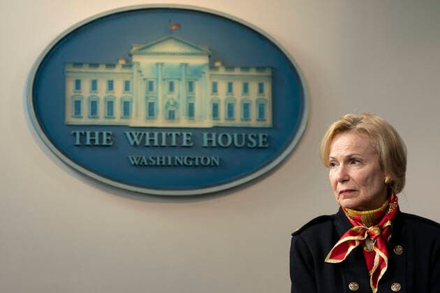 March 31, 2020 - Washington, DC, United States: White House Coronavirus Response Coordinator Ambassador Deborah Birx participates in a news briefing by members of the Coronavirus Task Force at the White House. Copyright: xChrisxKleponisx