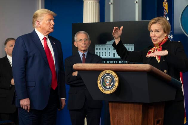 March 31, 2020 - Washington, DC, United States: White House Coronavirus Response Coordinator Ambassador Deborah Birx participates in a news briefing by members of the Coronavirus Task Force at the White House. Copyright: xChrisxKleponisx