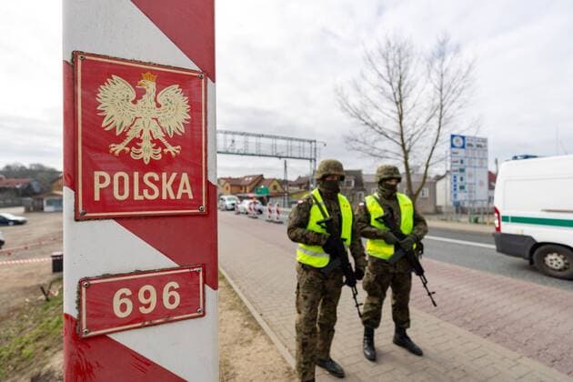 Polish-German border crossing in Bobolin during the coronavirus outbreak Polish-German border crossing during the coronavirus outbreak on April 01, 2020 in Bobolin, Poland EN_01422936_0020 