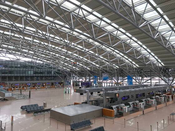 No people during the corona crisis at Hamburg Airport 01 04 2020