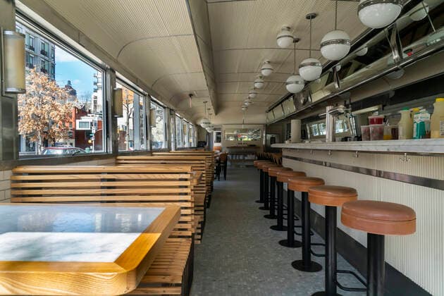 New York during the COVID-19 pandemic Closed Empire Diner restaurant in the Chelsea neighborhood of New York on Wednesday, April 1, 2020. (  RichardxB.xLevine