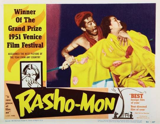 RASHOMON, from left: Toshiro Mifune, Machiko Kyo, 1950. !ACHTUNG AUFNAHMEDATUM GESCHÃ„TZT! PUBLICATIONXNOTxINxCANxCHNxFRAxITAxJPNxNORxPOLxRUSxESPxUKxUSA Copyright: xCourtesyxEverettxCollectionx MCDRASH EC010