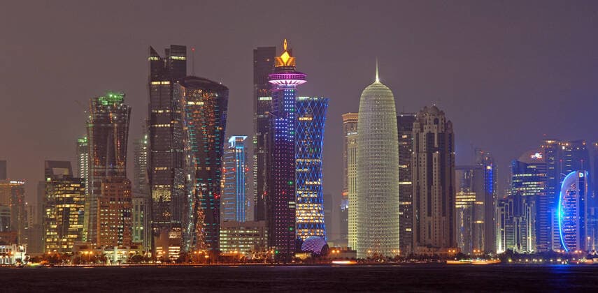 Modern high rise towers at Doha, Qatar.  Copyright: xSylviexVanxRoey arabianEyex SV56113