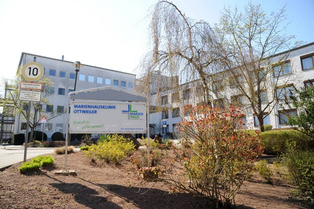 The Marienhausklinik on Thursday 02 04 2020 in Ottweiler bub