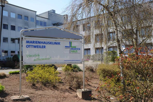 The Marienhausklinik on Thursday 02 04 2020 in Ottweiler bub