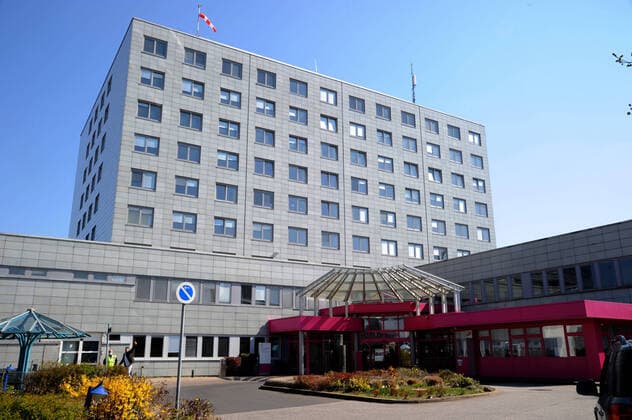 The Diakonie Klinik on Thursday 02 04 2020 in Neunkirchen bub