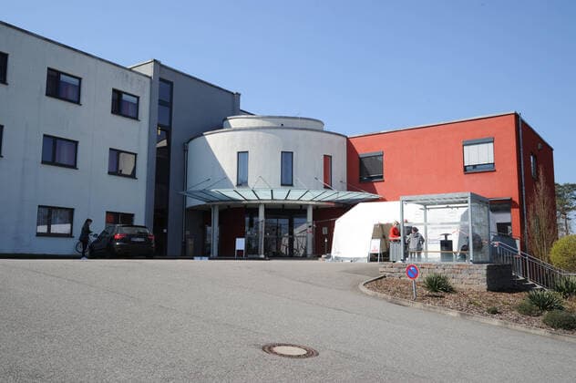 The Marienhausklinik St Josef Kohlhof on Thursday 02 04 2020 in Neunkirchen bub