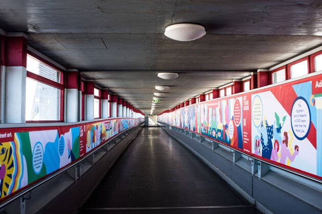 Tegel Airport, TXL The connecting bridge between Terminals C and A, B, D, and E at Tegel Airport Berlin Tegel Otto Lilienthal Airport is only operated to a very limited extent due to the corona crisis; there is a total void in front of Tegel Airport Berlin Tegel