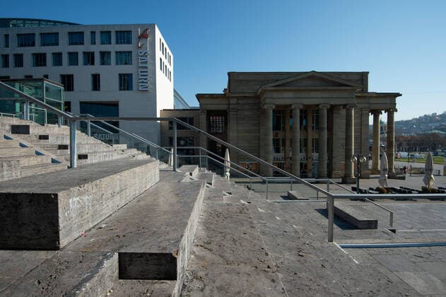 Coronavirus COVID 19 Impressions from an orphaned city Stuttgart Mitte Baden Württemberg Germany Copyright: xLeif-HendrikxPiechowskix