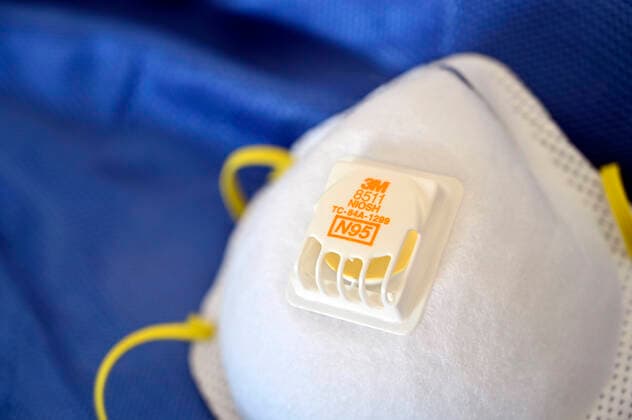 April 2, 2020 - Las Vegas, Nevada, U.S. - A 3M model 8511 N95 particulate respirator mask is displayed on April 2, 2020, in Las Vegas, Nevada. President Donald Trump said Thursday his administration will soon release nationwide recommendations on wearing face masks after initially telling Americans they weren t necessary to prevent the spread of coronavirus. Las Vegas USA - ZUMAbk3_ 20200402_zaf_bk3_001 Copyright: xDavidxBeckerx