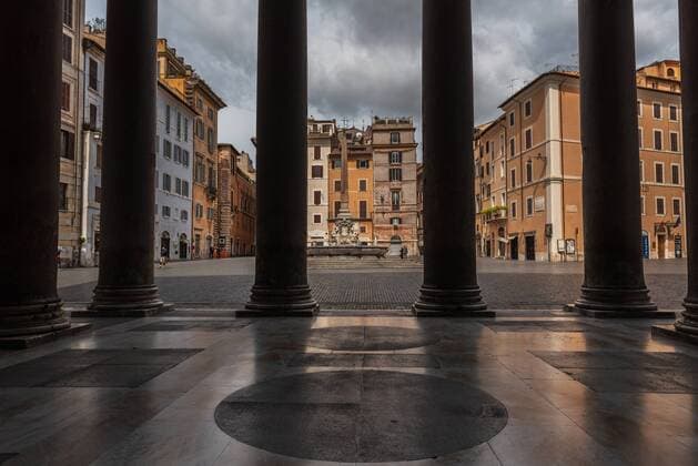 Pantheon. Neighborhood Rione Parine. Neighborhood Rione Regola. Rome. Lazio. Italy. Europe 1028_02_PPA2346