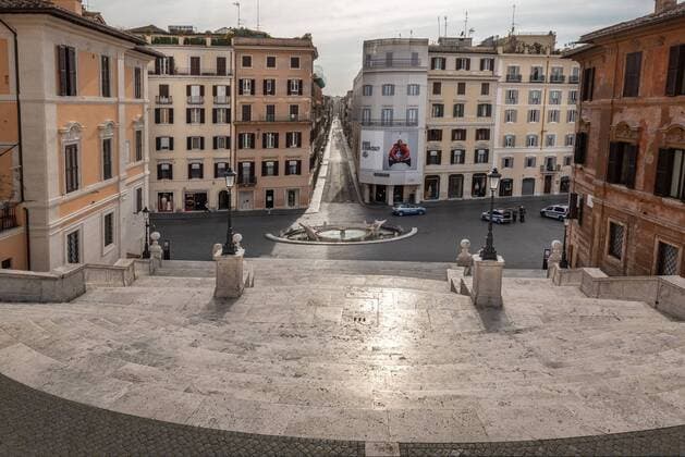 Piazza di Spagna square, Spanish Steps, Rome, Lazio, Italy, Europe ÂPinoPacifico REDA&CO 1028_02_PPA2380