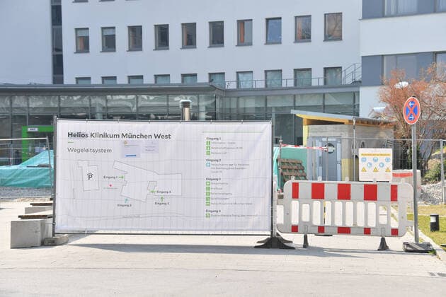 Helios Klinik München West Geschlossen wegen Corona (Covid 19) Vorfälle Patienten ausserhalb der Intensivstadion positiv getesten Wie auch Klinikpersonal Corona Virus München 03. April 2020