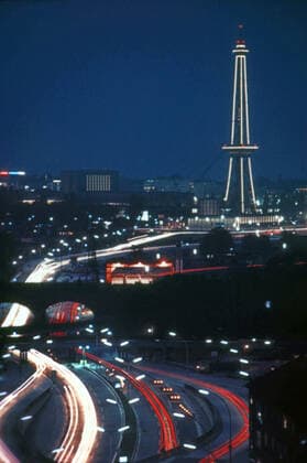 Berlin GER, Berlin, Aufnahme ca. 1970, Funkturm, Messe Berlin, *** Berlin GER, Berlin, picture taken around 1970, radio tower, Berlin Fair,