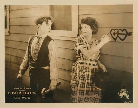 ONE WEEK, Buster Keaton, Sybil Seely, 1920. For usage credit please use; Courtesy Everett Collection !ACHTUNG AUFNAHMEDATUM GESCHÃ„TZT! PUBLICATIONXNOTxINxCANxCHNxFRAxITAxJPNxNORxPOLxRUSxESPxUKxUSA Copyright: xCourtesyxEverettxCollectionx MSDONWE EC004