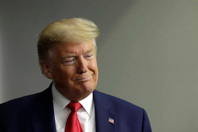 April 3, 2020, Washington, District of Columbia, USA: United States President Donald J. Trump attends a press briefing on the COVID-19 pandemic with members of the Coronavirus Task Force at the White House in Washington on April 3, 2020. .Credit: Pool via CNP Washington USA - ZUMAs152 20200403_zaa_s152_039 Copyright: xYurixGripasx