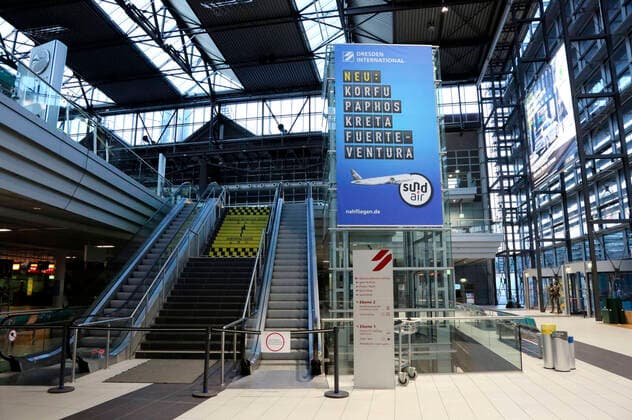 Dresden Klotzsche Airport during the corona crisis Dresden, 03 04 2020 Foto:xM.xWehnertx xFuturexImage