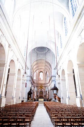 Place nette autour du Chateau de Versailles - Cathedrale St Louis NEWS : COVID19 - Paris - 04 04 2020 JBAutissier Panoramic 