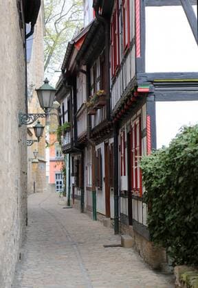Erfurt 04 04 2020 , Erfurt, view of the Kirchgasse