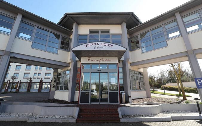 The Vienna House Easy Hotel in Braunschweig is converted into a makeshift hospital, rebuilt Braunschweig