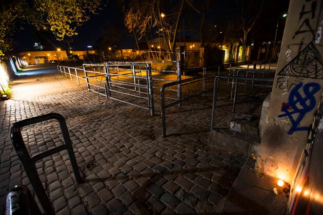 Candles and flowers in front of the entrance of the Berghain Club in Berlin on 5 April 2020 In order to slow down the spread of the coronavirus SARS CoV 2, the federal and state governments decided to impose further restrictions.