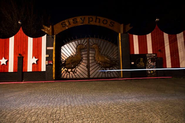 The empty entrance of the Sisyphos Club in Berlin on April 5, 2020 To slow down the spread of the coronavirus SARS CoV 2, the federal and state governments decided to impose further restrictions The Berlin clubs have also been closed for a few weeks.