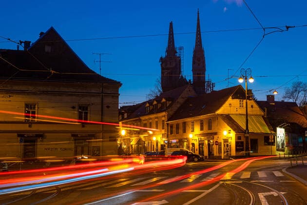 PXL_Desert streets in Zagreb 04.04.2020., Vlaska street, Zagreb, Croatia - Desert city center in the evening on Saturday. DavorxPuklavec PIXSELL