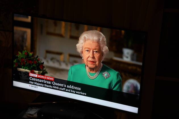 Coronavirus TV speech Queen Elizabeth II, BBC World News