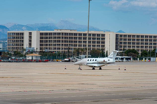 20200405 Palma de Mallorca under Corona Close down PALMA DE MALLORCA, SPAIN APRIL 5 Palma Airport at Palma de Mallorca under Corona Close down on April 5, 2020 in Palma de Mallorca, Palma de Mallorca Baleares Spain