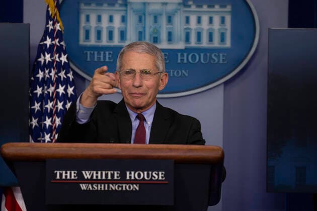 April 5, 2020, Washington, District of Columbia, USA: Director of the National Institute of Allergy and Infectious Diseases at the National Institutes of Health Dr. Anthony Fauci speaks at the coronavirus briefing at the White House Washington, D.C., U.S., on Sunday, April 5, 2020. The next two weeks will be crucial in the United States fight against the coronavirus, warn health officials, who are urging Americans to continue practicing social-distancing measures Washington USA - ZUMAs152 20200405_zaa_s152_038 Copyright: xTasosxKatopodisx