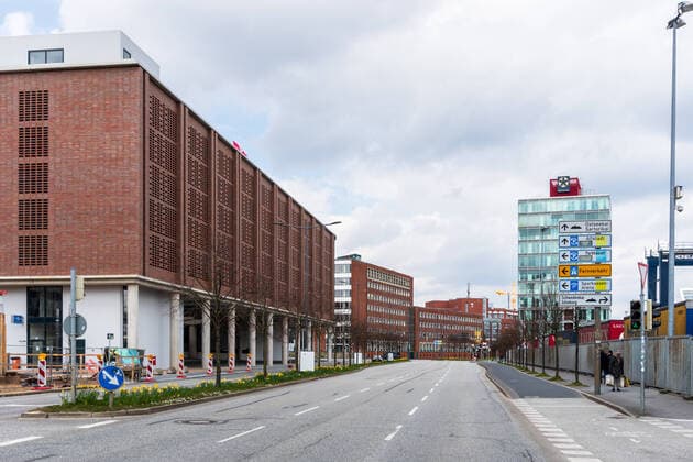 Kiel, Impressions of a deserted city centre of the capital of Schleswig Holstein during the Corona Pandemic Kiel Suburb Schleswig Holstein Germany