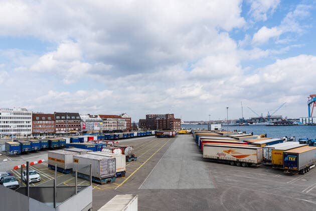 Kiel, Impressions of a deserted city centre of the capital of Schleswig Holstein during the Corona Pandemic Kiel Suburb Schleswig Holstein Germany