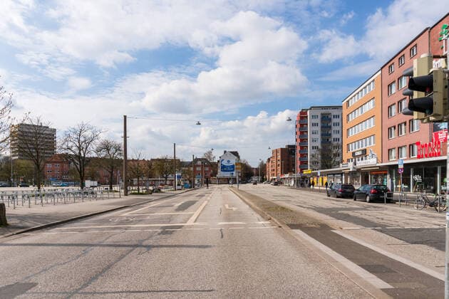 Kiel, Impressions of a deserted city centre of the capital of Schleswig Holstein during the Corona Pandemic Kiel Suburb Schleswig Holstein Germany