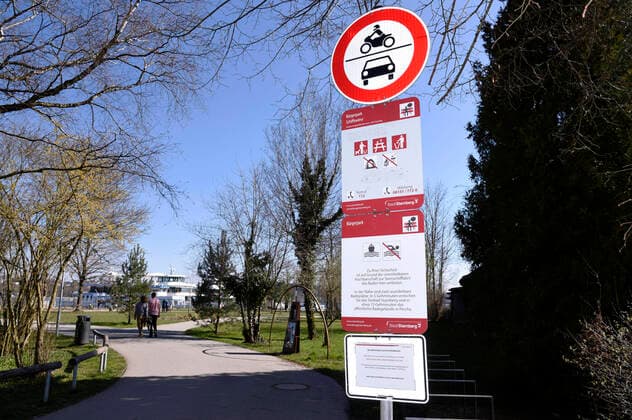 Sunday at Lake Starnberg during the exit restrictions due to the corona crisis Starnberg, 05 04 2020 Foto:xS.xAdamx xFuturexImage