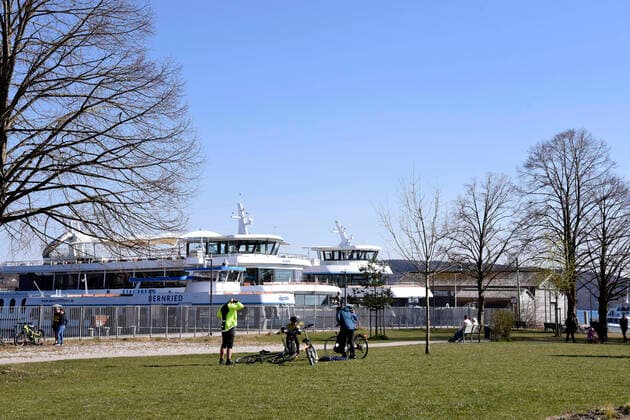 Sunday at Lake Starnberg during the exit restrictions due to the corona crisis Starnberg, 05 04 2020 Foto:xS.xAdamx xFuturexImage