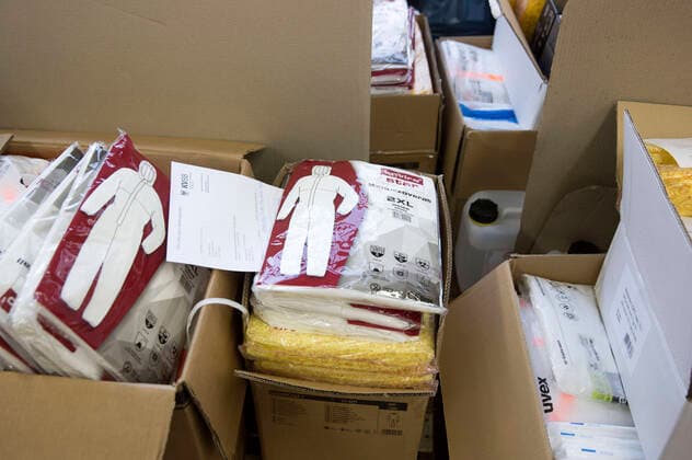 KVBB distributes medical protective equipment to doctors in the state of Brandenburg with the help of the DRK Potsdam, 06 04 2020 Foto:xF.xBungertx xFuturexImage