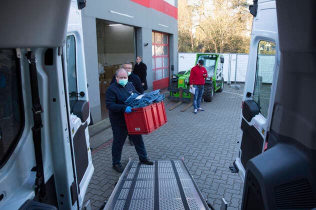 KVBB distributes medical protective equipment to doctors in the state of Brandenburg with the help of the DRK Potsdam, 06 04 2020 Foto:xF.xBungertx xFuturexImage
