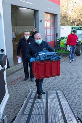 KVBB distributes medical protective equipment to doctors in the state of Brandenburg with the help of the DRK Potsdam, 06 04 2020 Foto:xF.xBungertx xFuturexImage