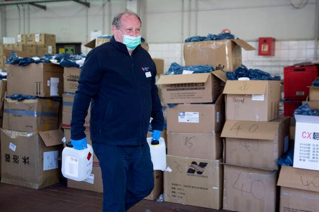 KVBB distributes medical protective equipment to doctors in the state of Brandenburg with the help of the DRK Potsdam, 06 04 2020 Foto:xF.xBungertx xFuturexImage