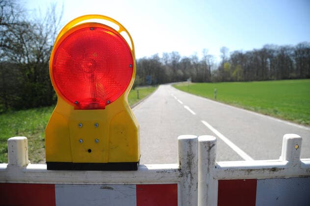 The border crossing on the L173 on Wednesday 01 04 2020 is closed A passage between Germany and France for vehicles is no longer permitted bub