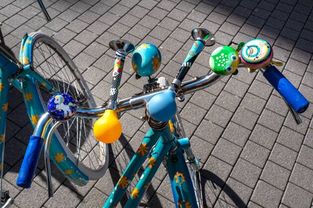 Decoration on a bicycle 1020915172