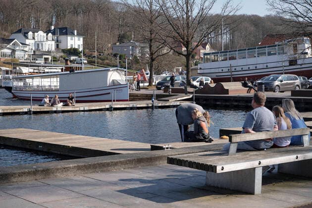 Spring and Easter holidays will be taken in full swing at Slusekiosken and Hjejlen in Silkeborg on Monday, April 6, 2020, Silkeborg Denmark,  Copyright: BoxAmstrup BoxAmstrupx cop109 spdk20200406-181023-L