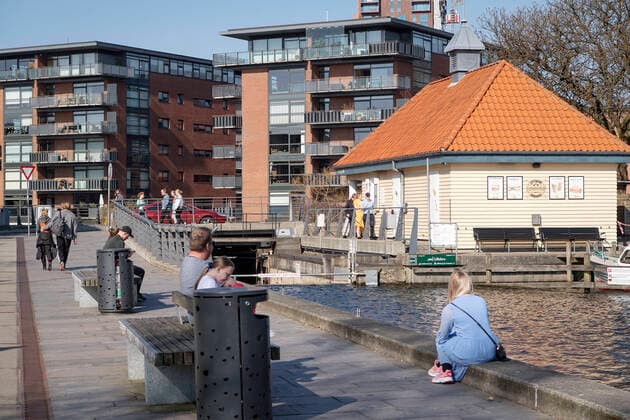 Spring and Easter holidays will be taken in full swing at Slusekiosken and Hjejlen in Silkeborg on Monday, April 6, 2020, Silkeborg Denmark,  Copyright: BoxAmstrup BoxAmstrupx cop109 spdk20200406-181036-L