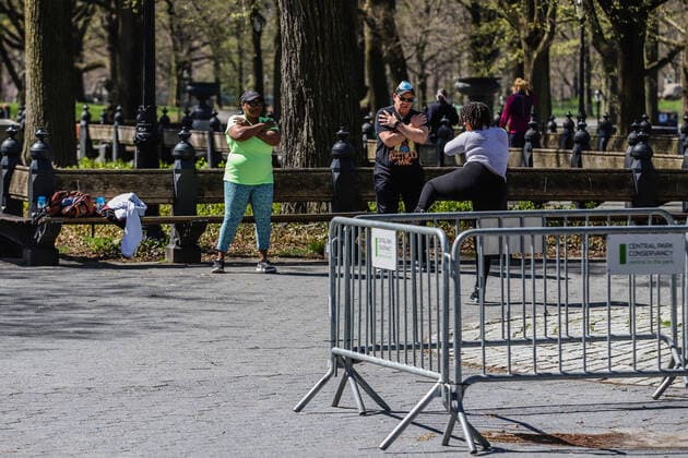 April 6, 2020, New York, NEW YORK, EUA: View of Central Park in the spring in New York during the Coronavirus Covid-19 pandemic in the United States. New York EUA - ZUMAc233 47120033st Copyright: xVanessaxCarvalhox