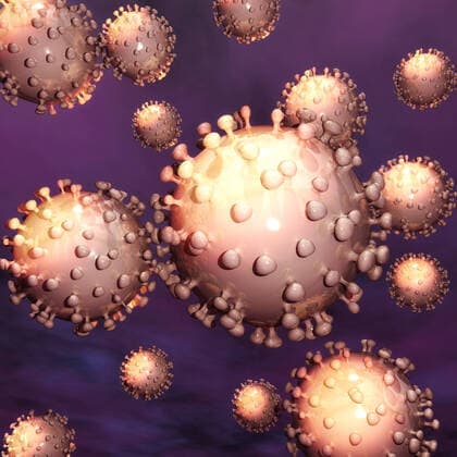 Artistic 3D illustration of the coronavirus 1044005273