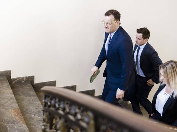 Federal Minister of Health Jens Spahn CDU in the State Ministry of Baden Wuerttemberg in Stuttgart on 07 04 2020 Stuttgart Germany Copyright: xXanderxHeinl photothek.netx