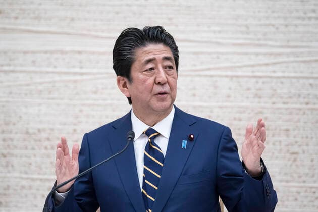 April 7, 2020, Tokyo, Japan: TOKYO, JAPAN - APRIL 07: Japan s Prime Minister Shinzo Abe speaks during a press conference at the prime minister s official residence on April 07, 2020 in Tokyo, Japan. Tokyo Japan - ZUMAz114 20200407_zih_z114_008 Copyright: xPOOLx