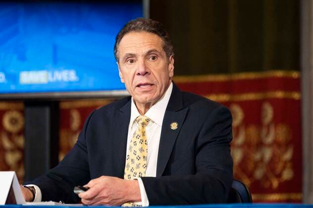 April 7, 2020, Albany, NY, U.S: April 7, 2020 - Albany, NY, United States: New York Governor ANDREW CUOMO (D) speaking at a press Conference at the State Capitol. Albany U.S. - ZUMAb161 20200407_zap_b161_001 Copyright: xMichaelxBrochsteinx