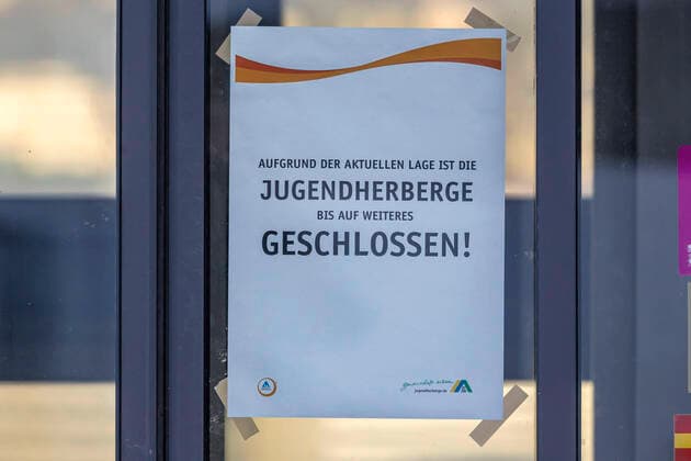 DEU Germany, Stuttgart, 08 04 2020 Youth Hostel Stuttgart Closed due to Corona Pandemic