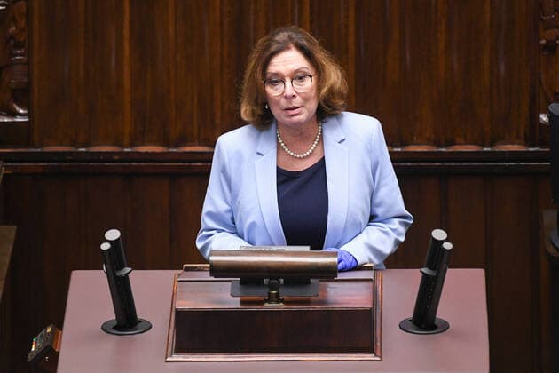 9th Special Sitting of the Sejm during the coronavirus outbreak Malgorzata Kidawa-Blonska 9th Special Sitting of the Sejm during the coronavirus outbreak on April 08, 2020 in Warsaw, Poland EN_01422587_1507 